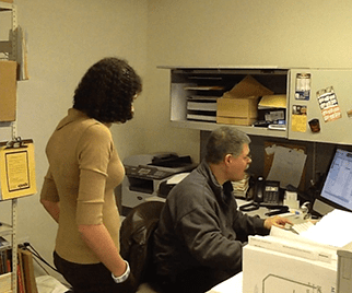 Learning print and web marketing from small business owner